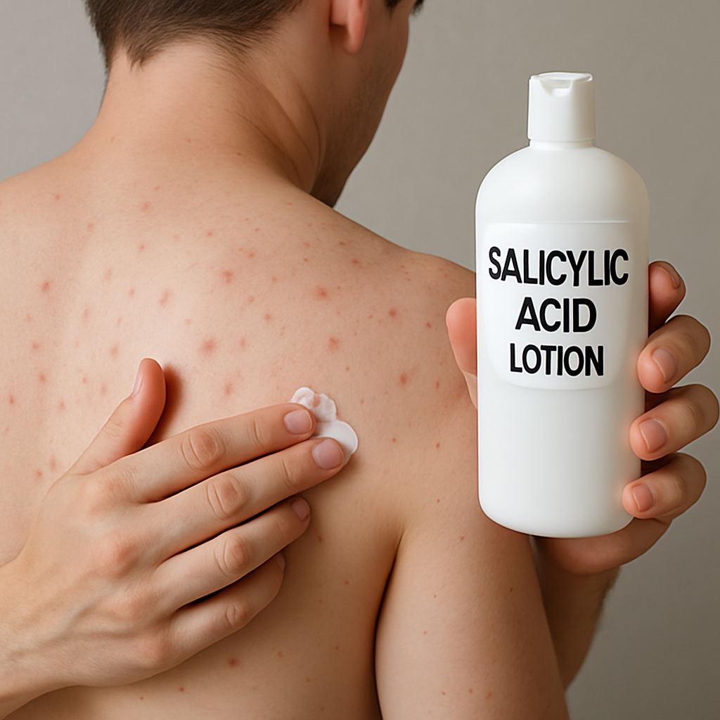 Salicylic acid lotion for back acne