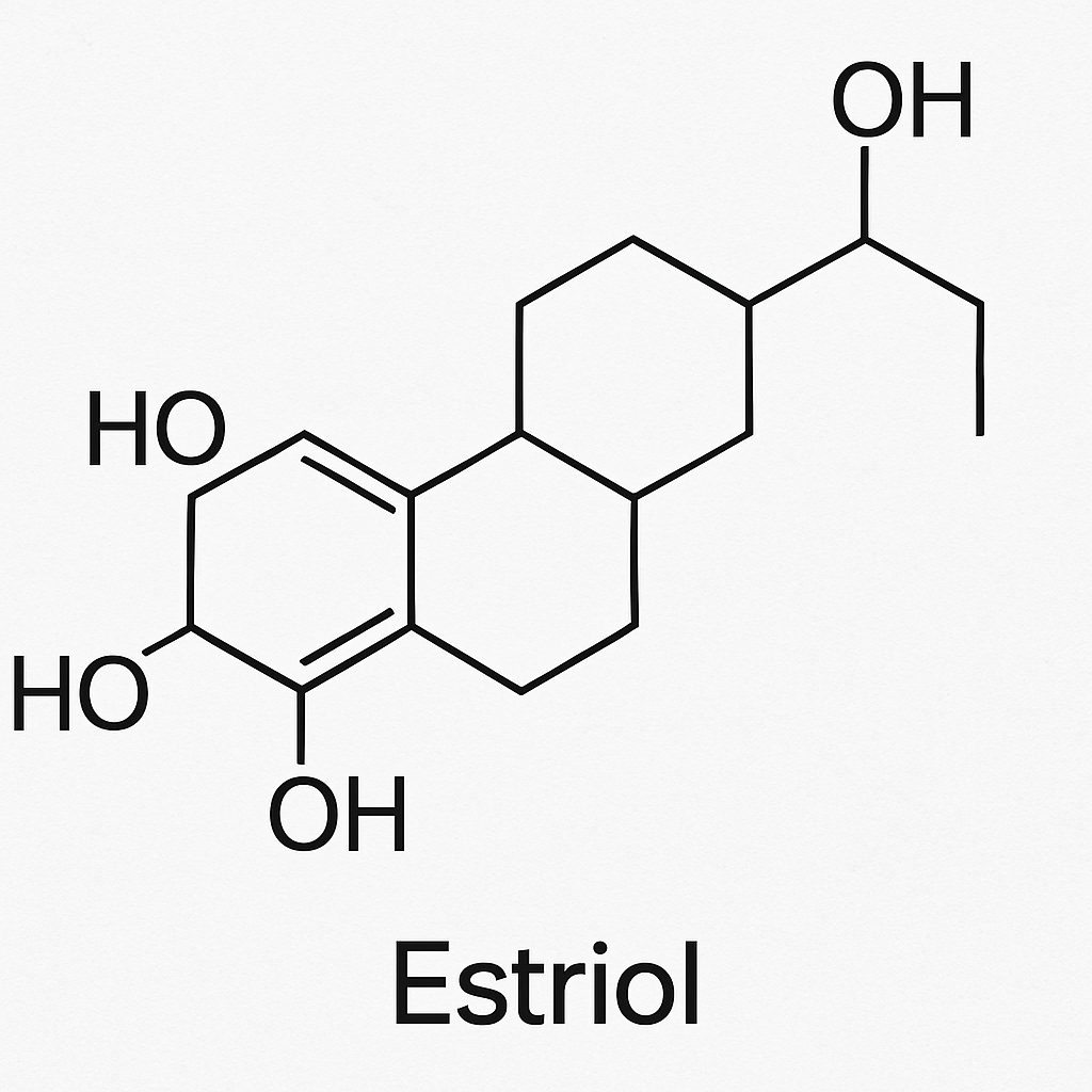 Chemical structure of estriol
