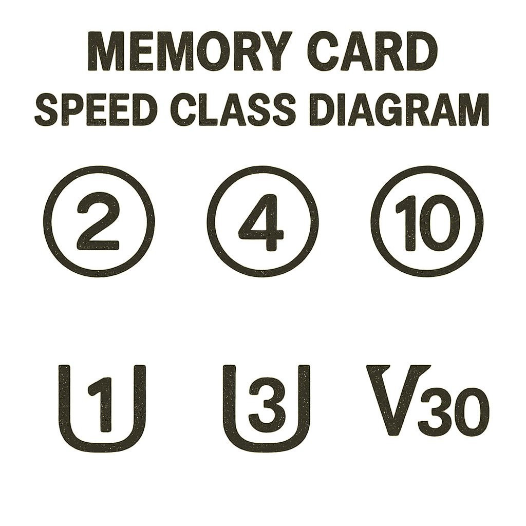 Memory card speed class diagram