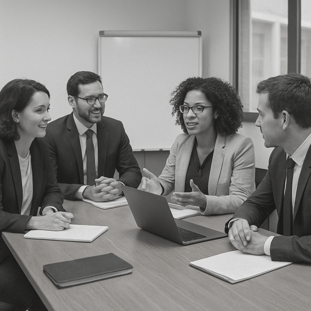 Groupe de travail en réunion