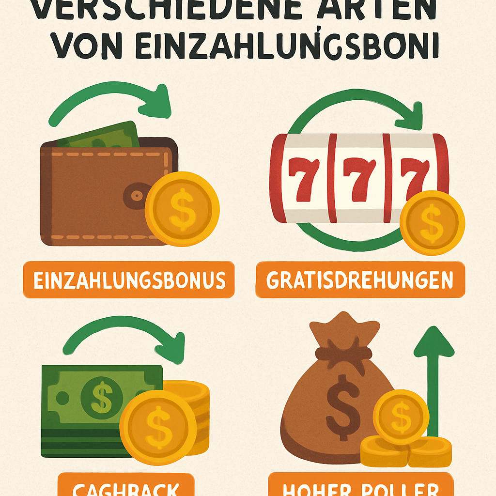 Verschiedene Arten von Einzahlungsboni