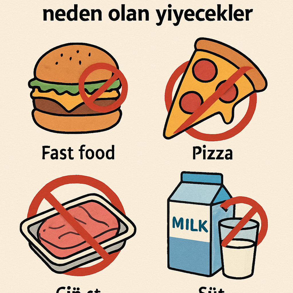 Mide bulantısına neden olan yiyecekler
