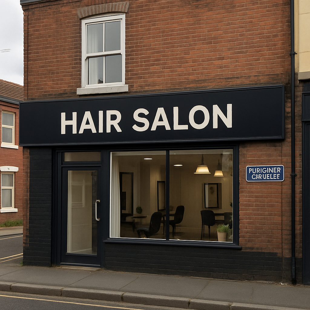 Hair salon on Newland Avenue, Hull