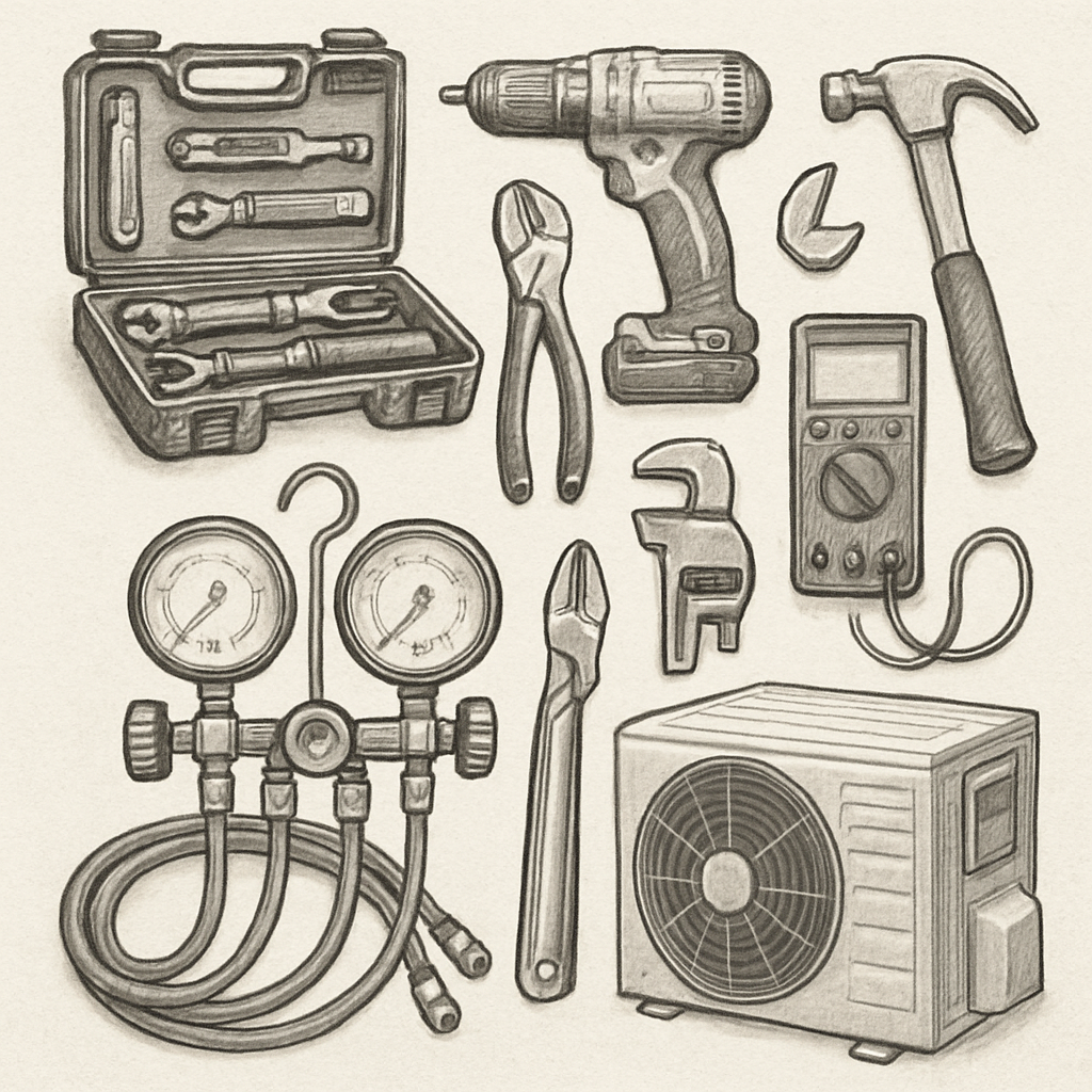 Tools and equipment used by HVAC professionals