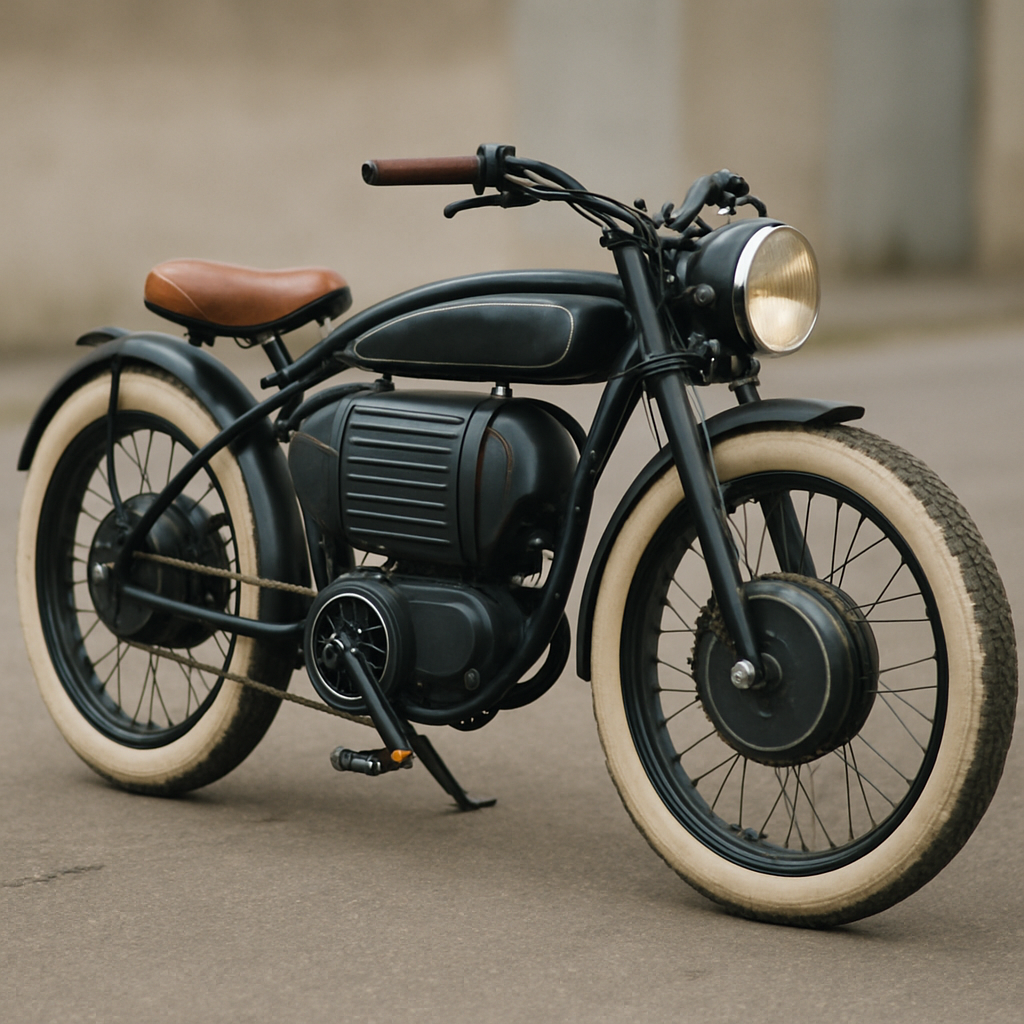 vélo moto électrique vintage