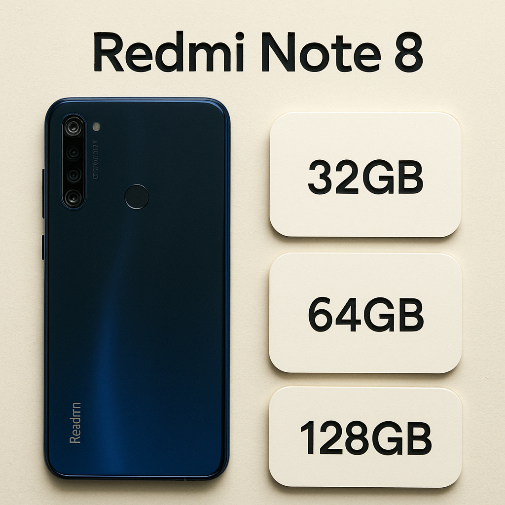 Redmi Note 8 storage options