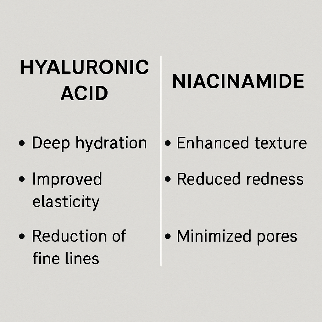 Close-up skincare texture with hyaluronic acid dropper