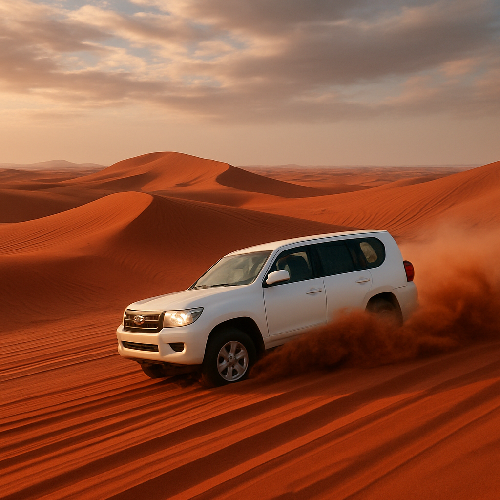 A thrilling ride through the red dunes of Dubai's desert