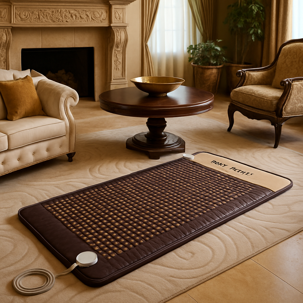 PEMF therapy mat in a luxurious setting