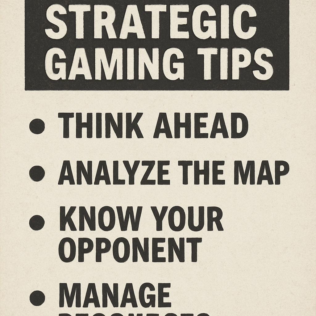 strategic gaming tips