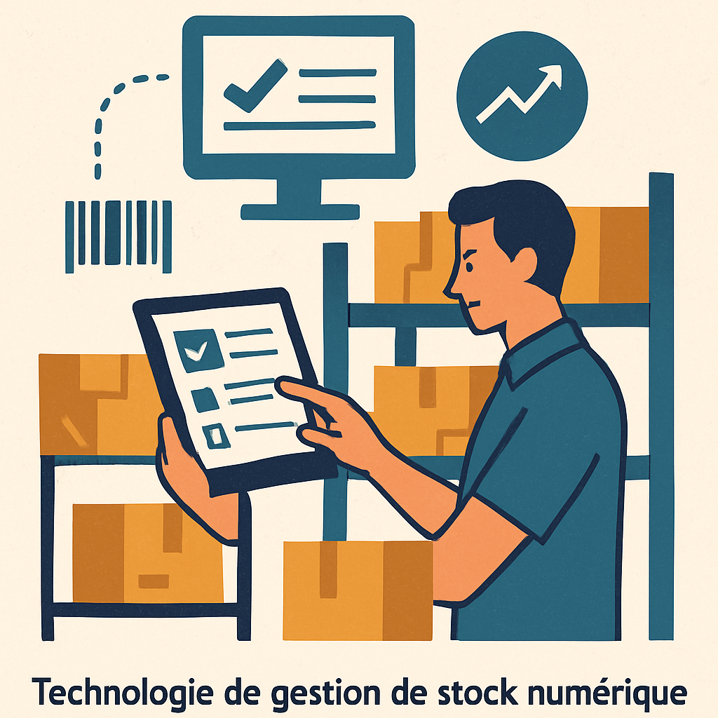 Technologie de gestion de stock numérique
