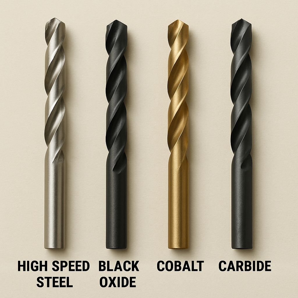 Different drill bit materials