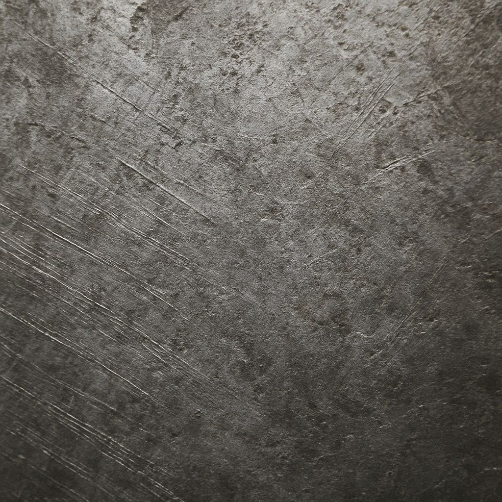 Hardened metal surface close-up