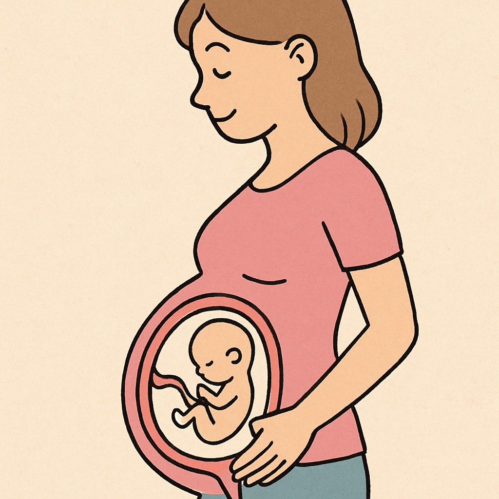Early pregnancy illustration