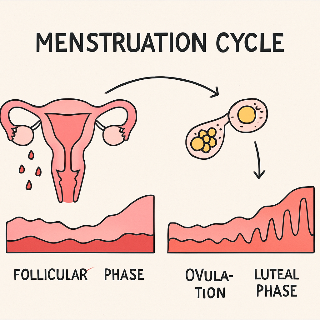Menstruation cycle diagram