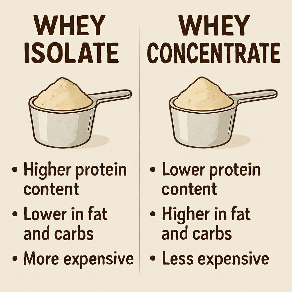 Comparing Whey Isolate and Concentrate