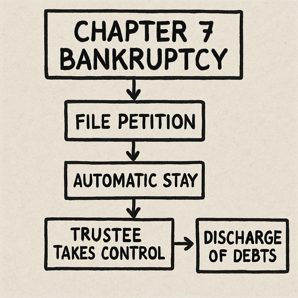 Image representing Chapter 7 bankruptcy process
