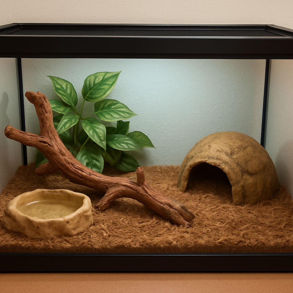 20 gallon reptile tank setup