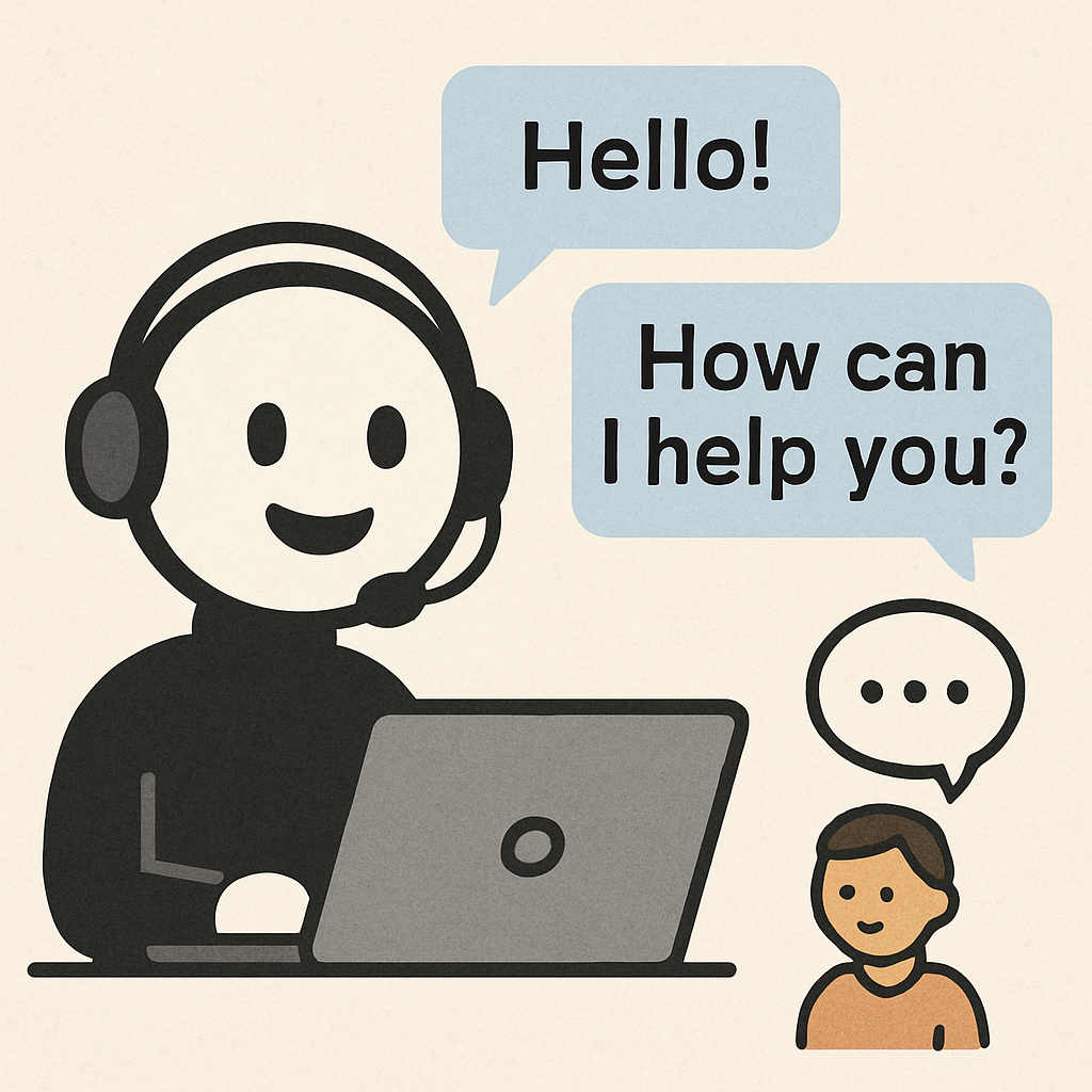 Chatbot supporting customers