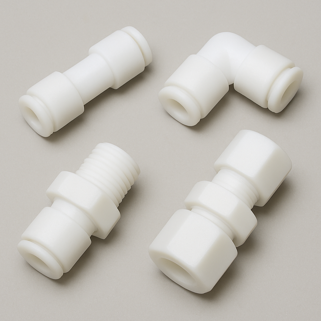 Various PTFE tube fittings