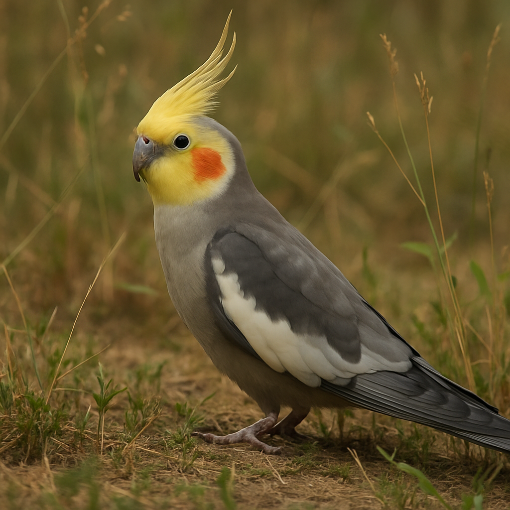 Cockatiel in natural habitat