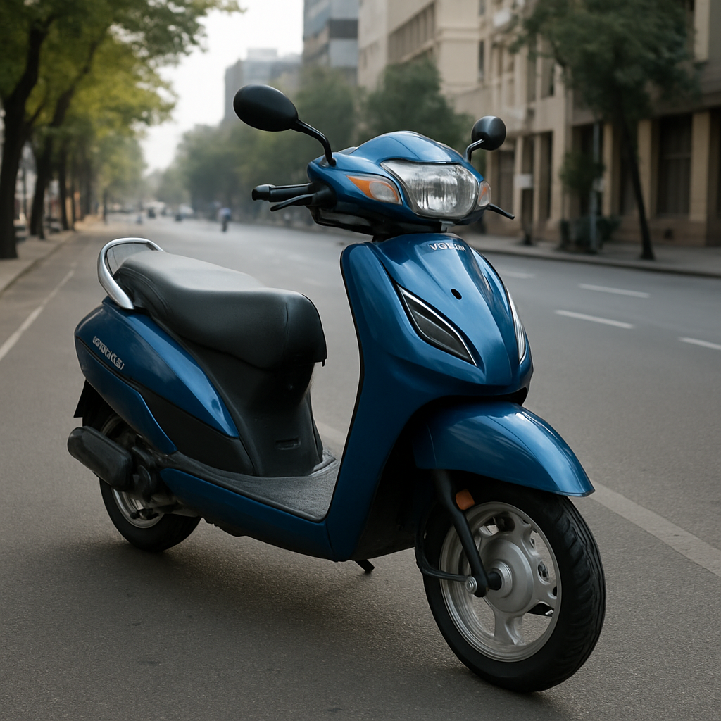 Honda Activa on a city road