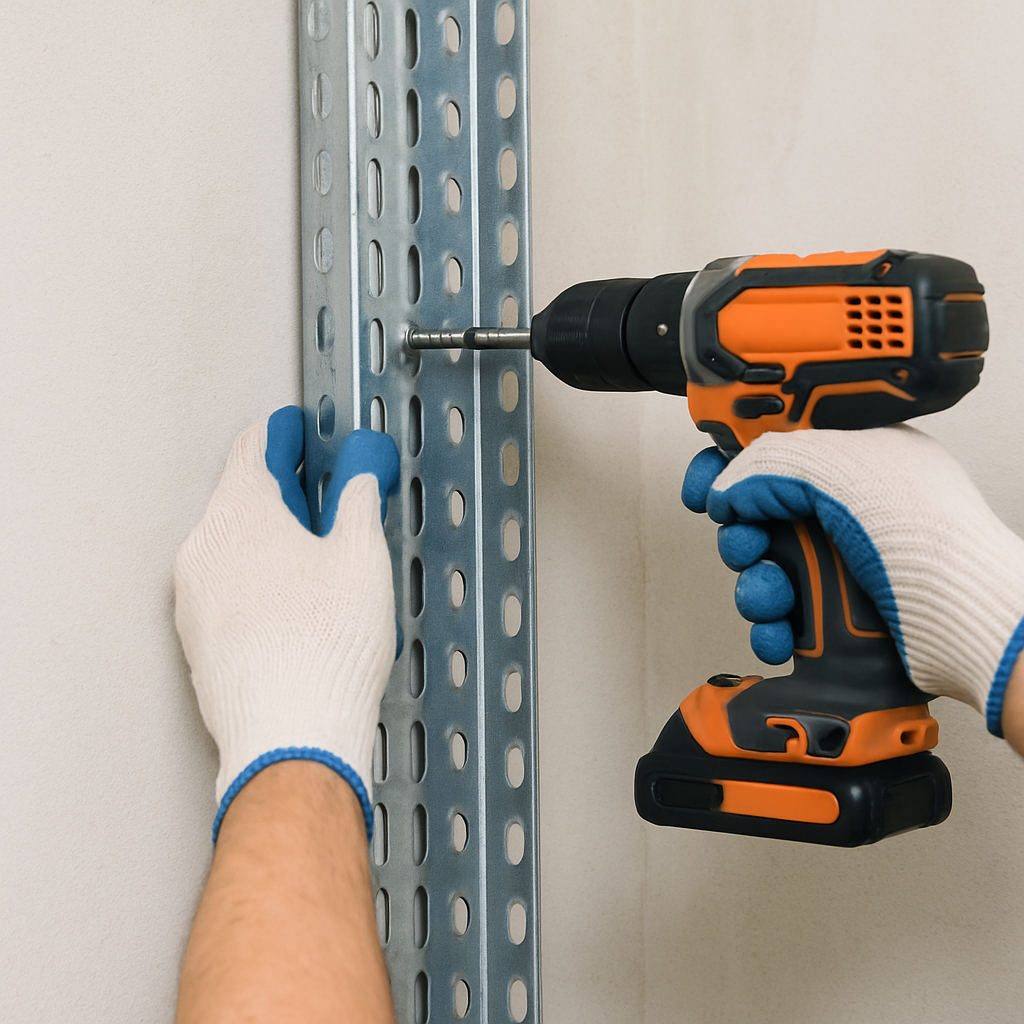 Vertical cable tray installation