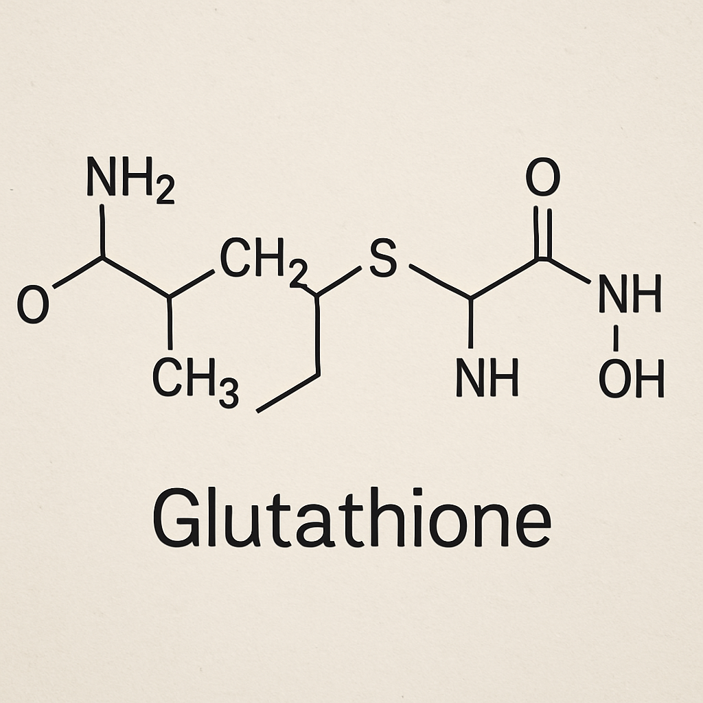 Glutathione molecule structure
