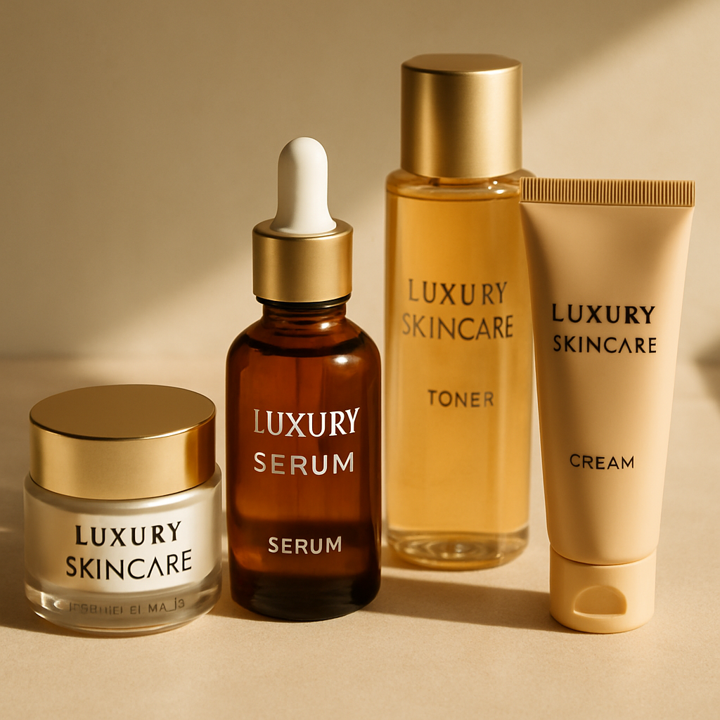 Luxury skincare products