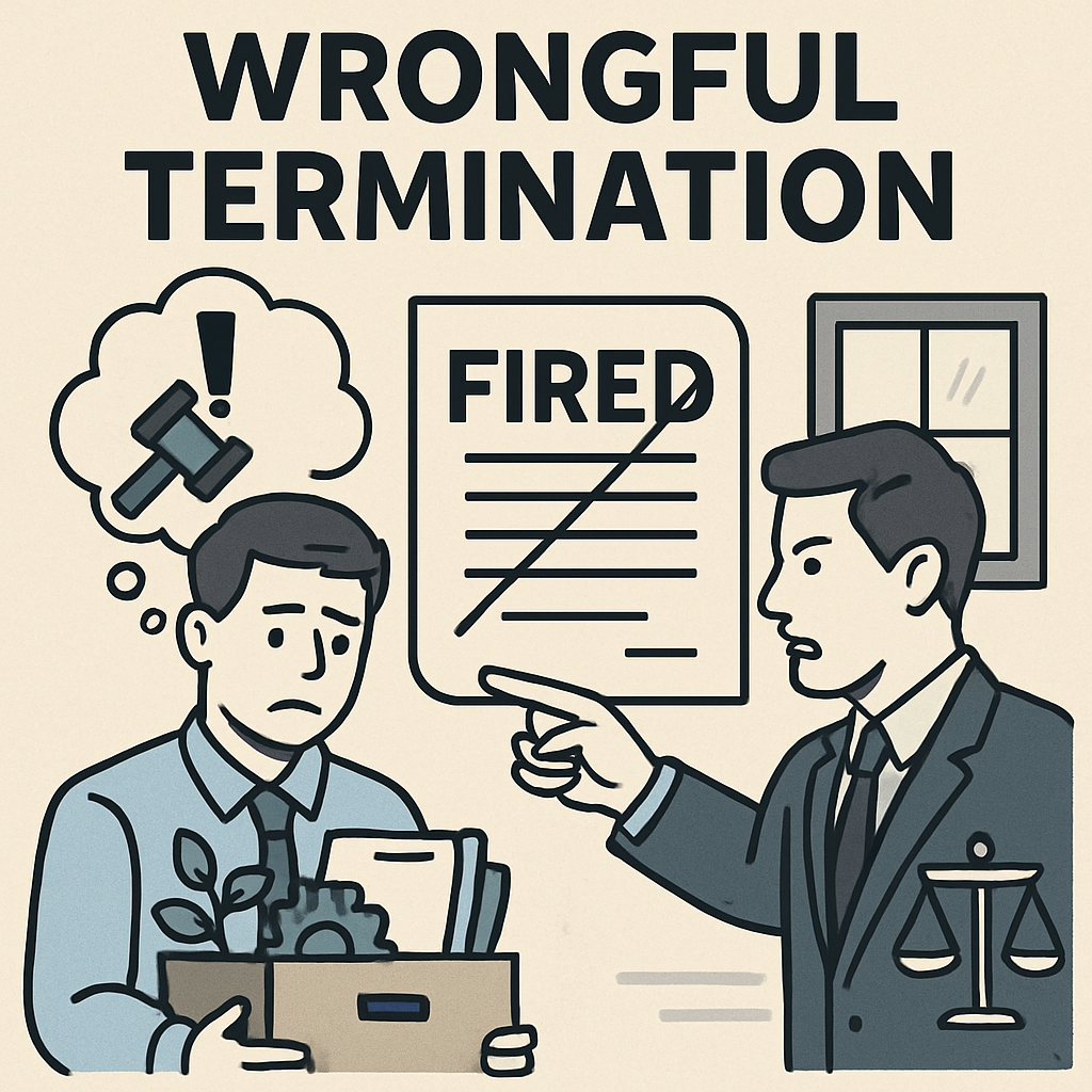 Illustration of wrongful termination concepts