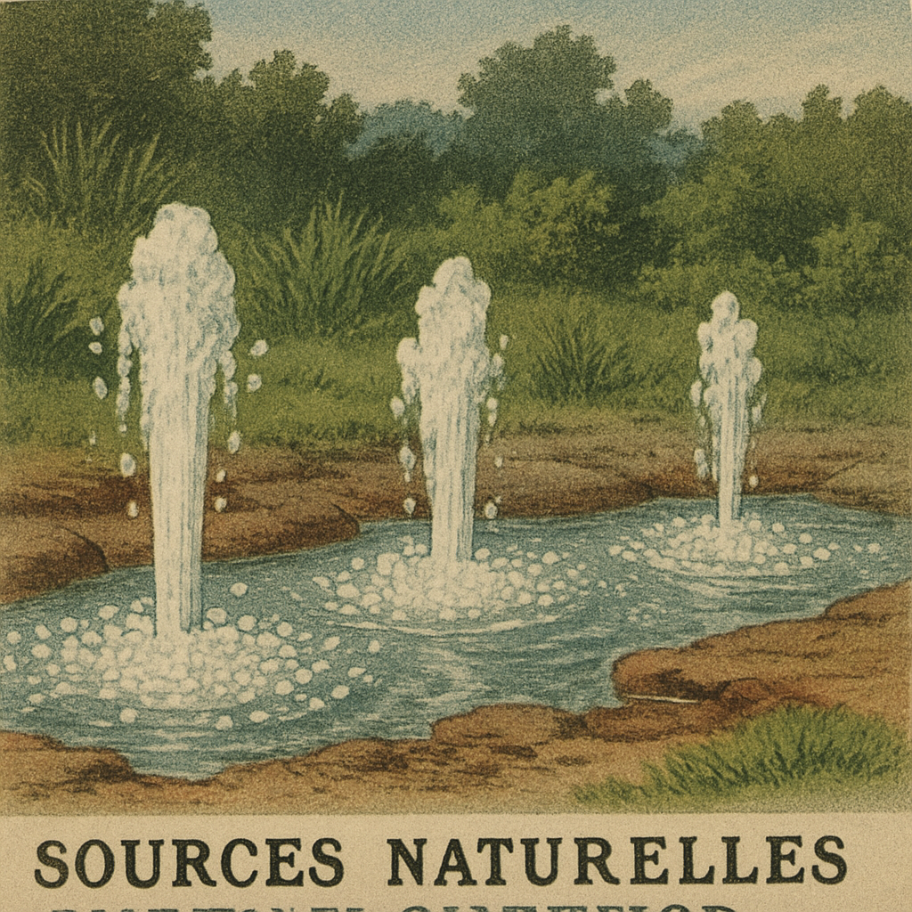 Sources naturelles d'eau gazeuse
