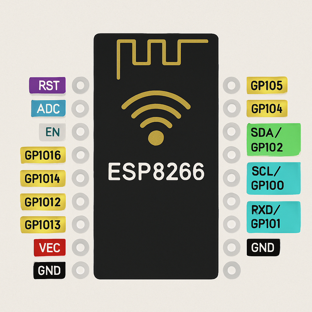 ESP8266 Pinout Diagram