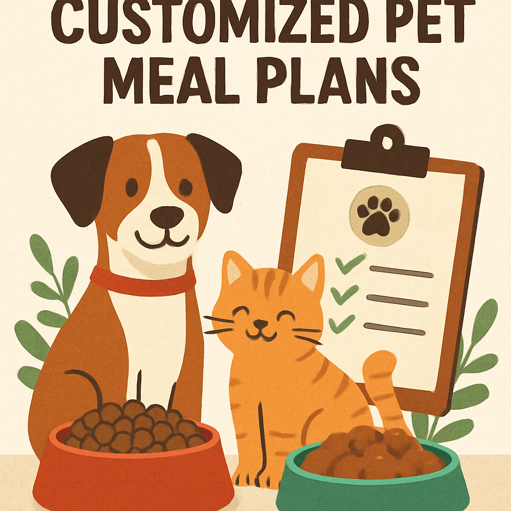 Customized pet meal plans