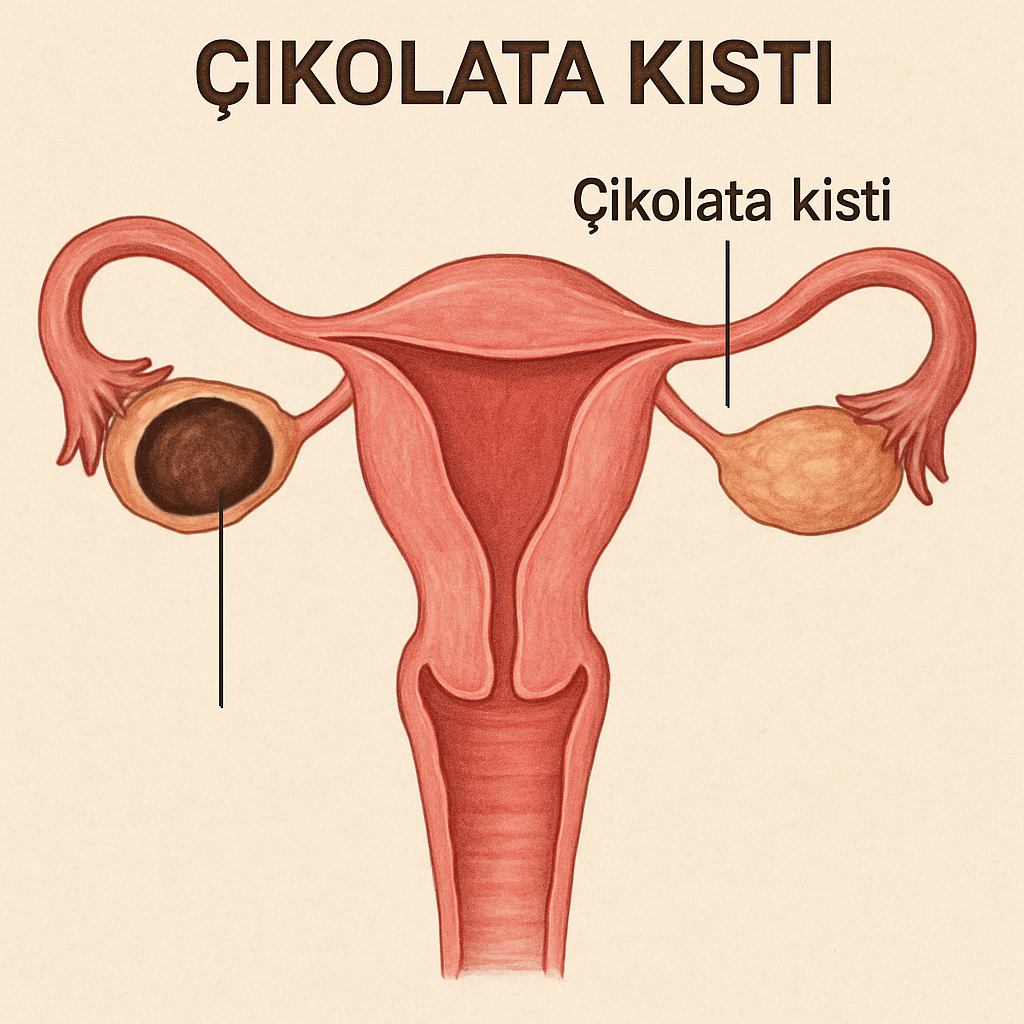 Çikolata kisti ve yumurtalık anatomisi
