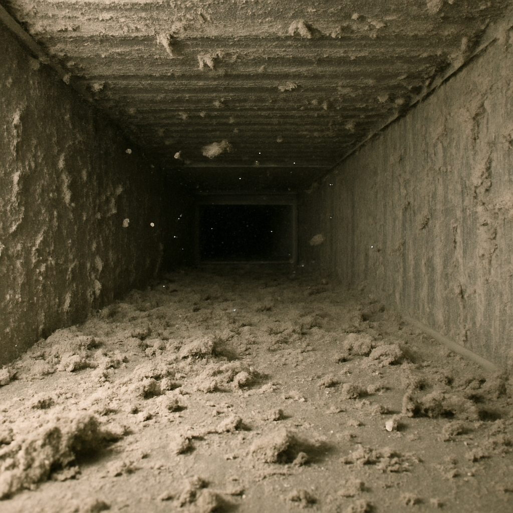 Dust and debris in air ducts