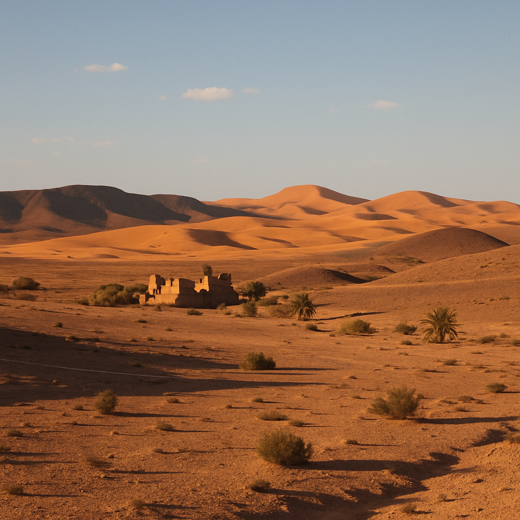 Paisaje desértico en Marruecos