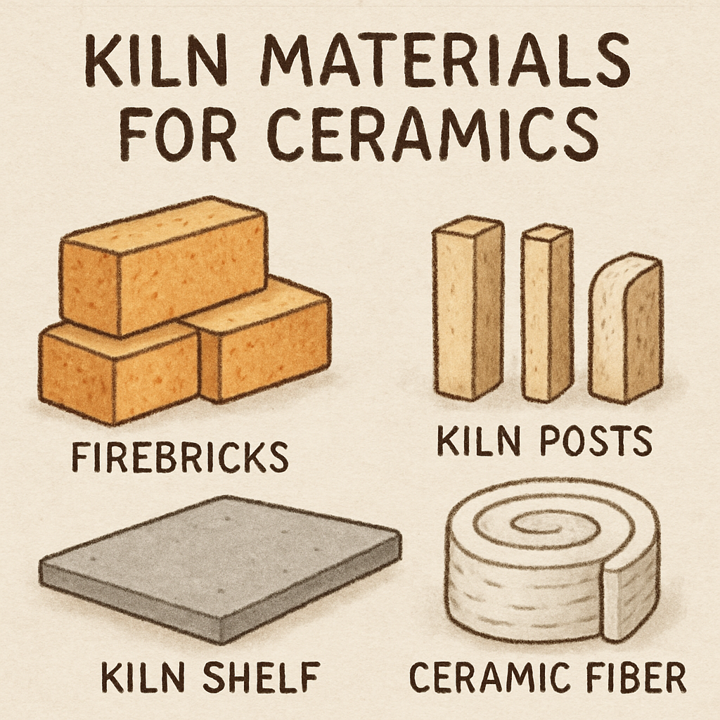 Kiln materials for ceramics