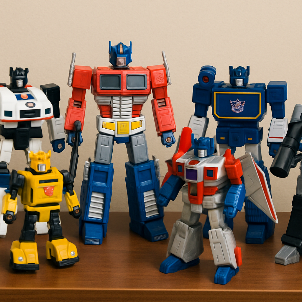 Transformers action figures display