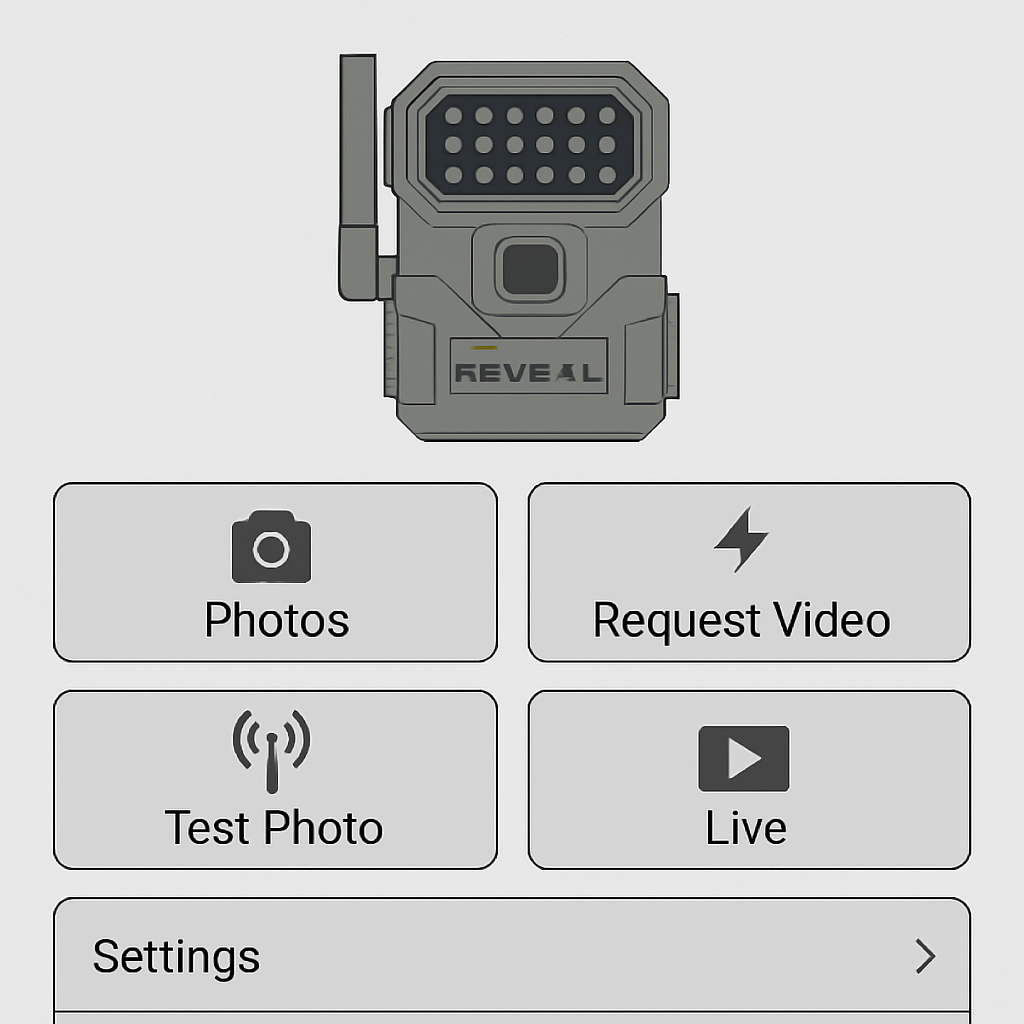 User-friendly interface of Tactacam Reveal X Pro
