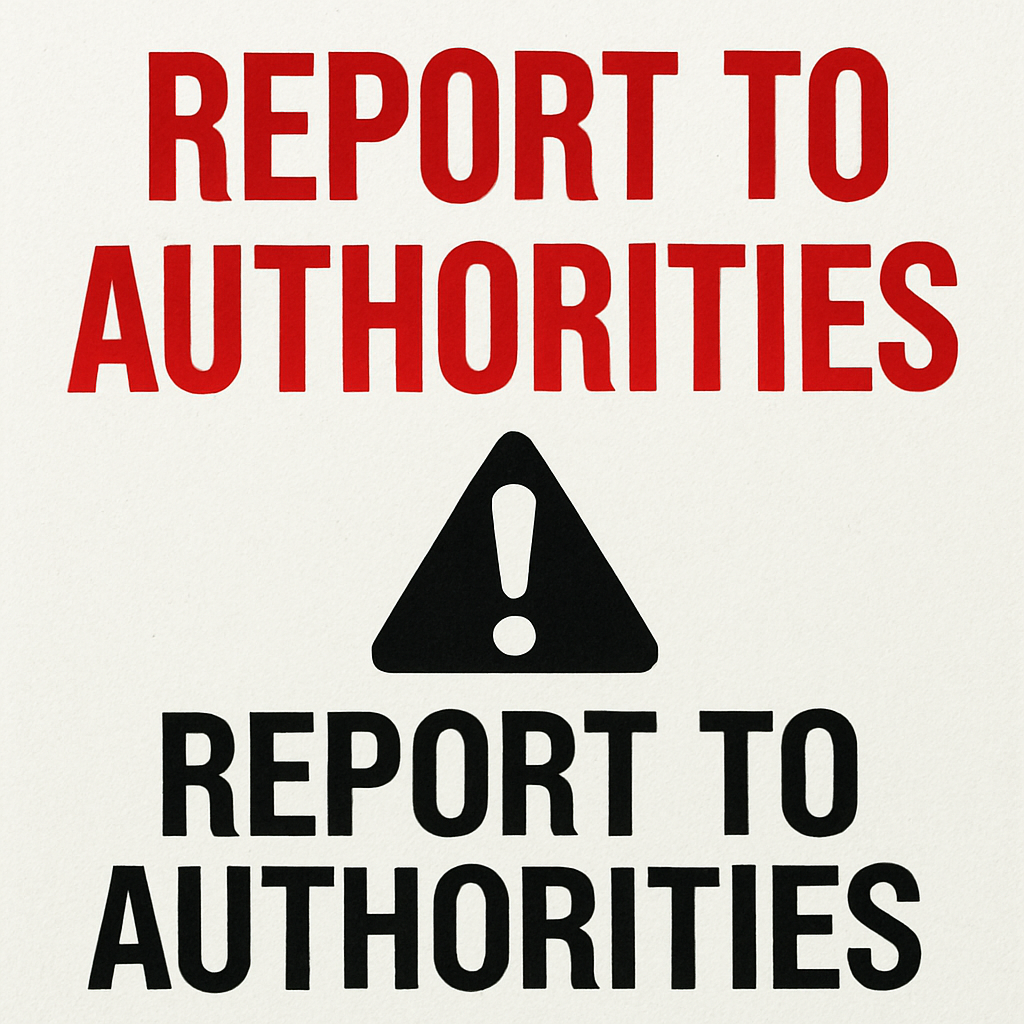 Report to Authorities