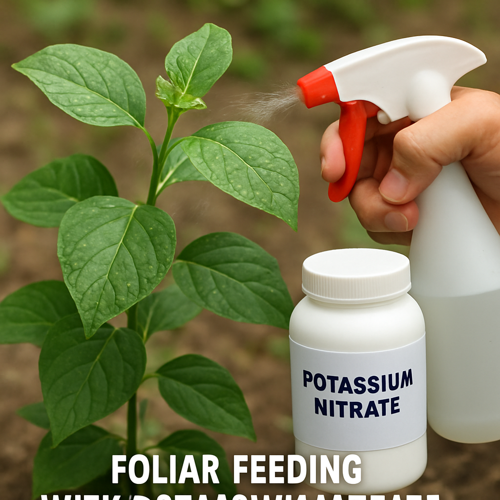 foliar feeding with potassium nitrate