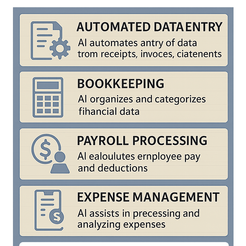 Infographic on AI technologies in accounting
