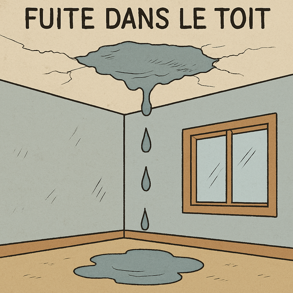 Fuite dans le toit