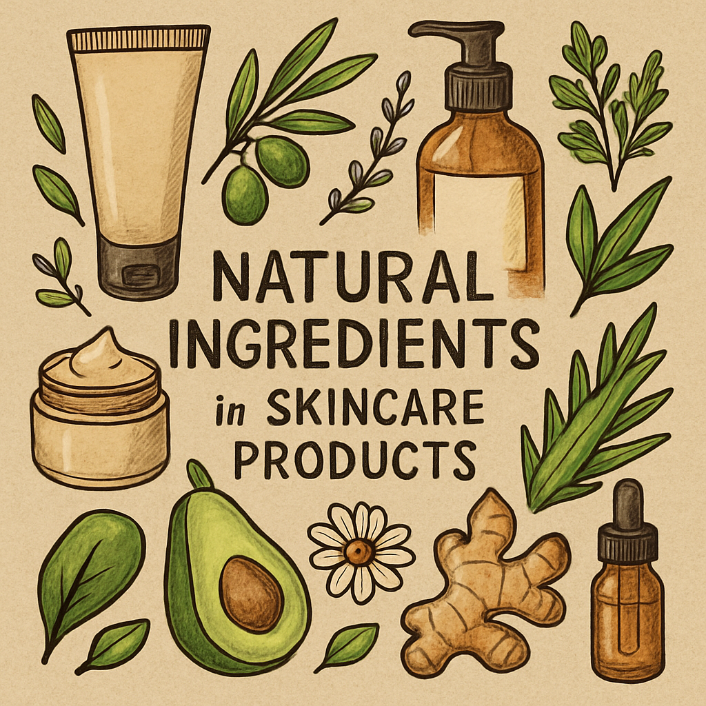 Natural ingredients in skincare products