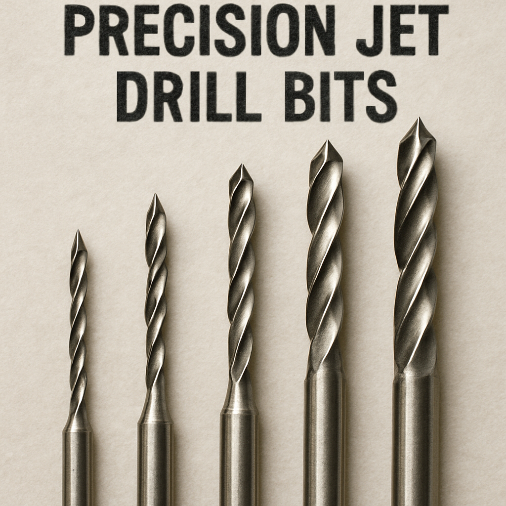 Precision jet drill bits