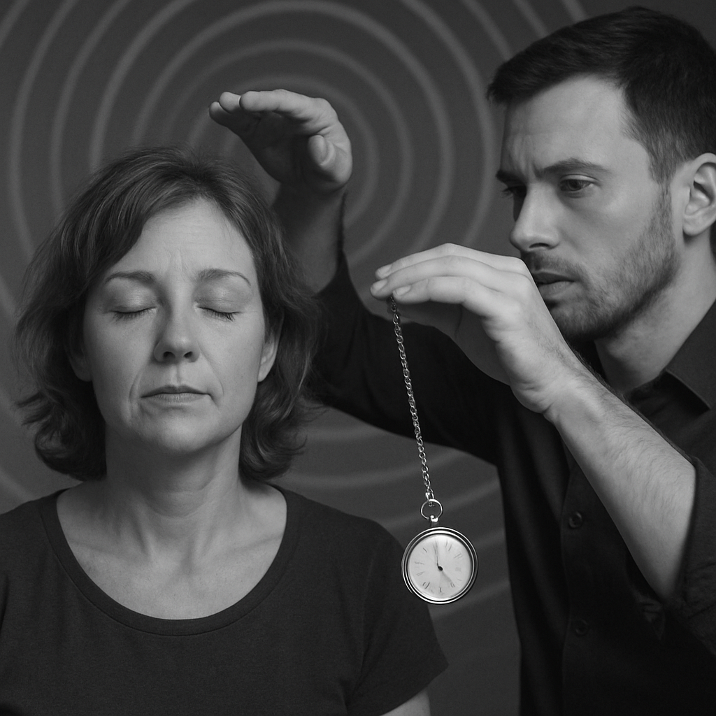 Person being guided through sleep hypnosis