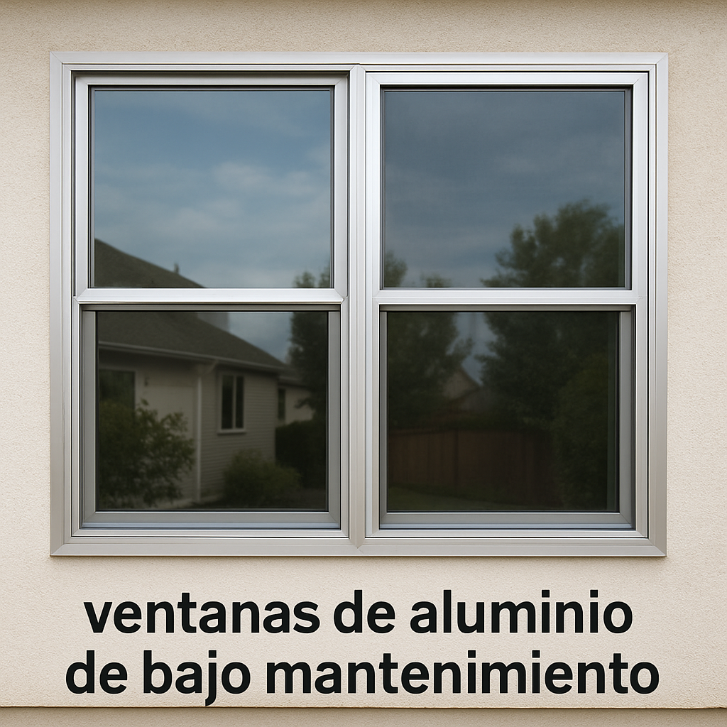 ventanas de aluminio de bajo mantenimiento