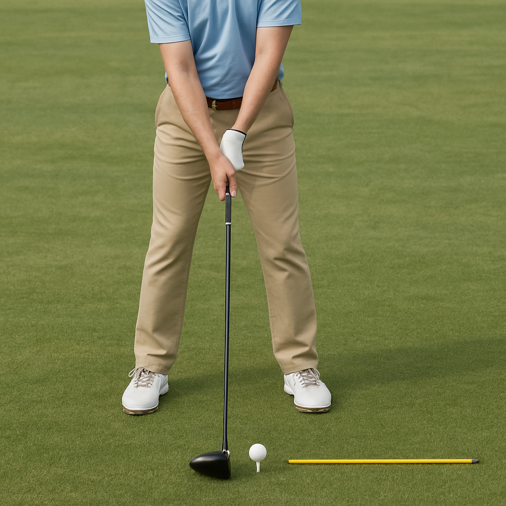 Proper golf club alignment