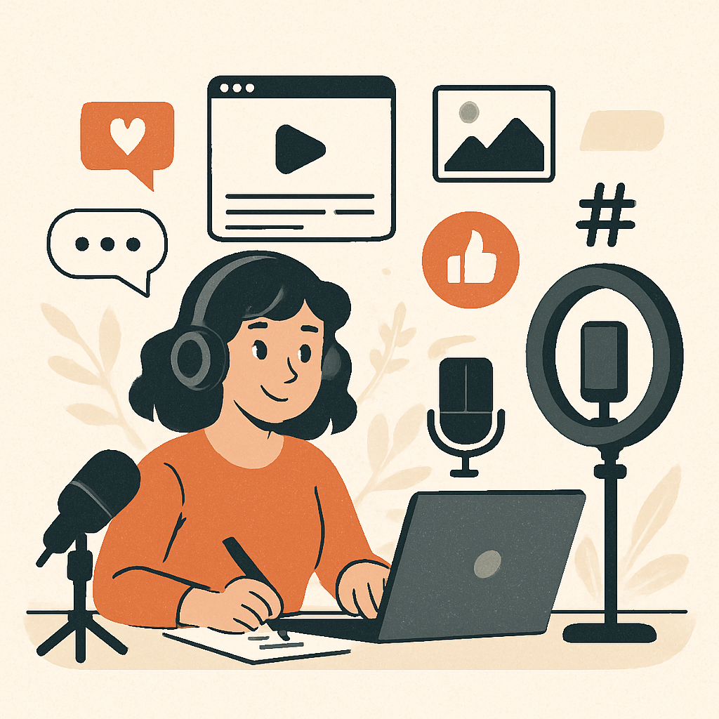 Content creation illustration