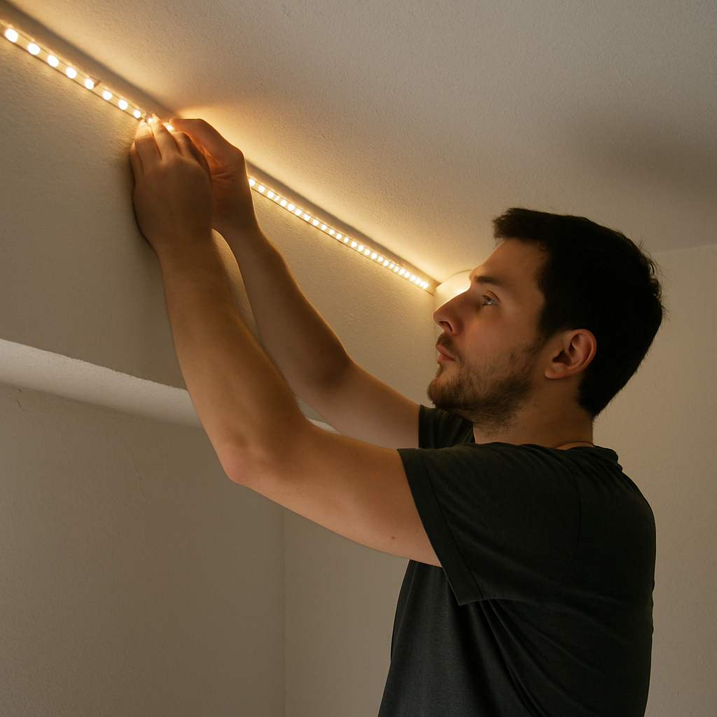 How to Install LED Strip Lights Without an Electrician